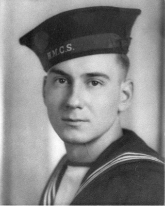 Soldier wearing a navy uniform.